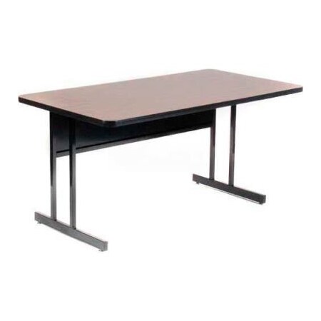 Correll Correll Training Table - Laminate - 30in x 60in, Walnut WS3060-01